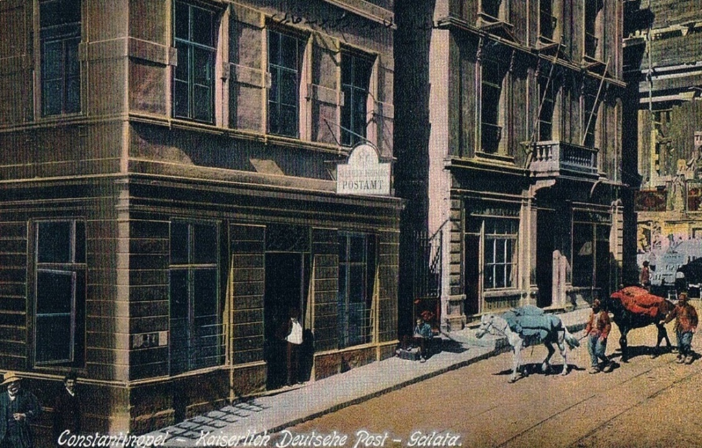 The post office in Galata, Constantinople