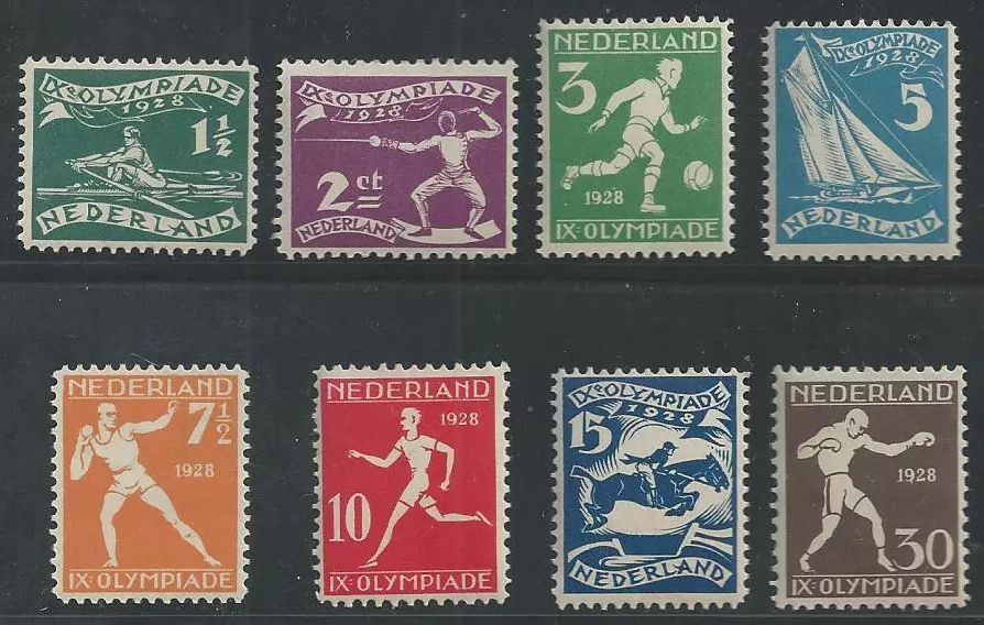 1928 Netherlands Olympic Stamps Catalogue