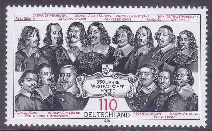 1998 Peace of Westphalia Anniversary Stamp – Germany’s Tribute to Diplomacy