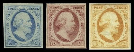 1852 Netherlands King Willem III Stamps Catalogue