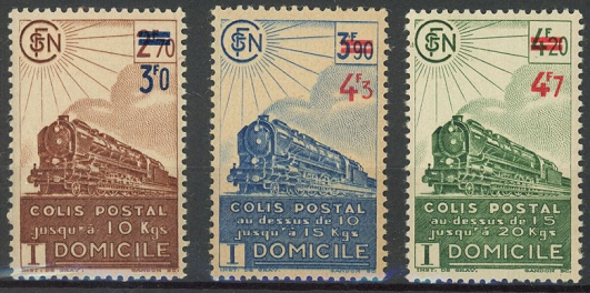 Railway letter fee and parcel stamps with Reader’s Digest coils definitions